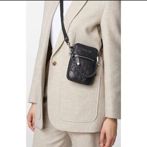 MZ WALLACE Micro Crosby Crossbody Bag Black